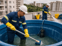 Limpeza de caixa d'água